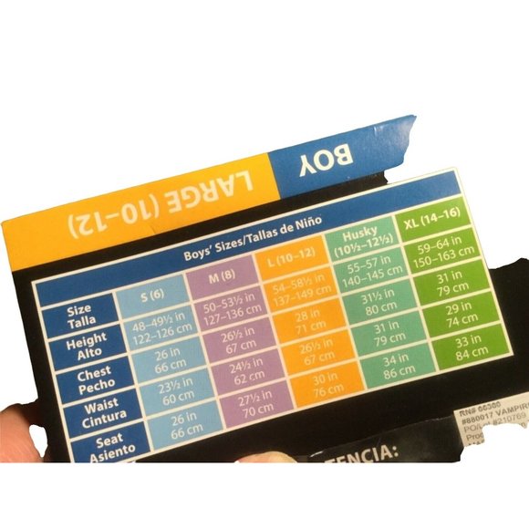 Vampire Halloween Costume- Size boys LG (10-12)— New - Picture 4 of 5